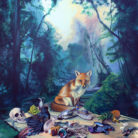 Songs of Dumb Beasts - Fox's Picnic / 100 x 100 cm / 2013